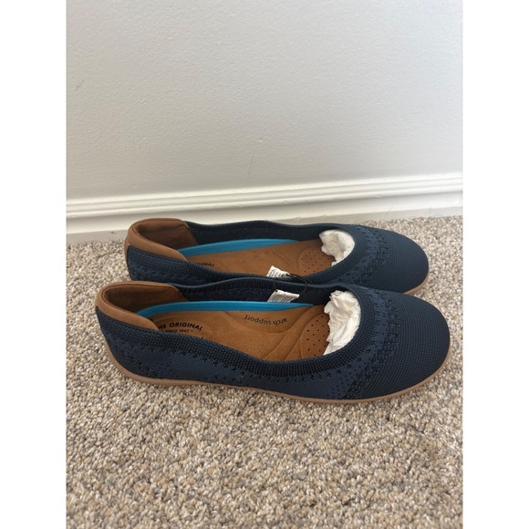 Dearfoams Misty Ballet Flat – Navy – Size 6 Wide (6H) - Picture 3 of 8